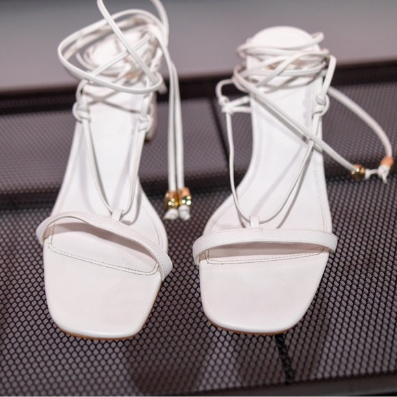 Aldo X Rocky Barnes Block Heel Strappy Sandals - Picture 3 of 7